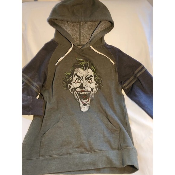 DC Comics Other - *Sold* Distressed Classic Batman The Joker hoodie 6Flags size small Adult Unisex